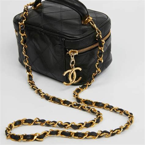 chanel vanity bag large|Chanel vanity bag vintage.